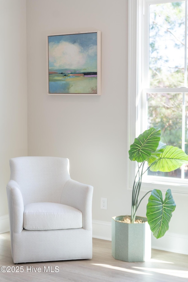 3772 Barnesmore Dr, Castle Hayne, NC 28429 - sitting room featuring wood finished floors and plenty of natural light