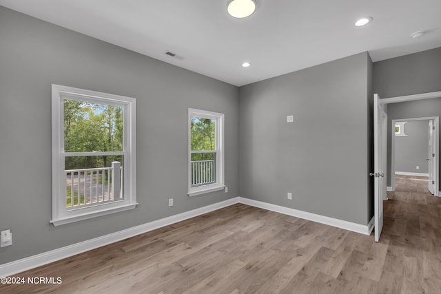 interior space featuring light hardwood / wood-style flooring