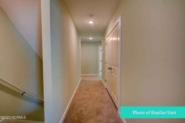 spare room featuring ceiling fan and light carpet