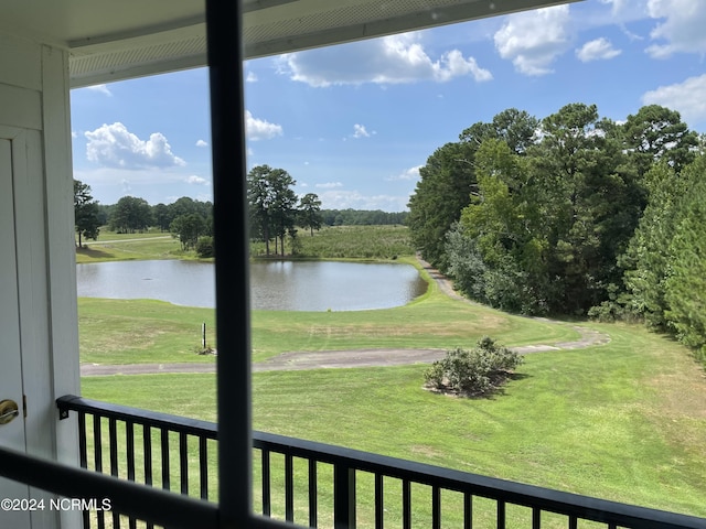 view of water feature