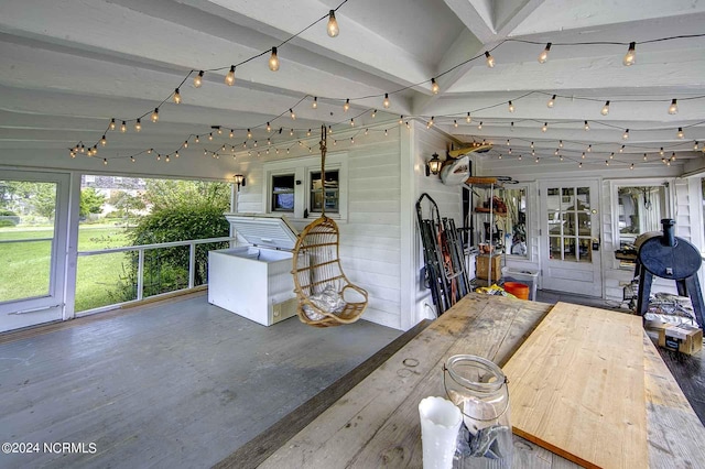 view of patio with french doors