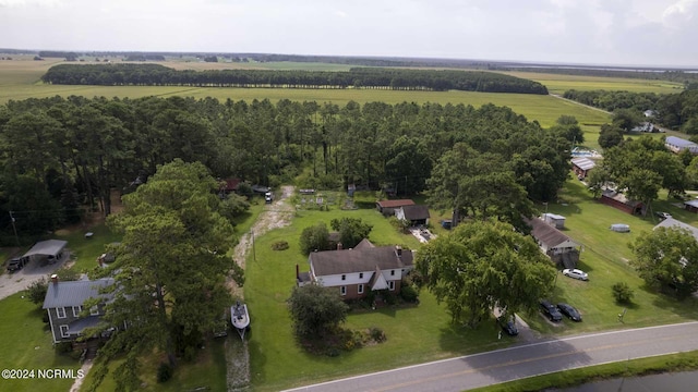 bird's eye view featuring a rural view