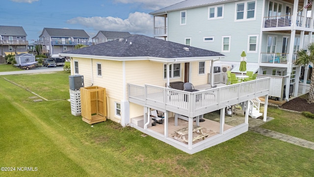 balcony featuring a water view and a boat dock