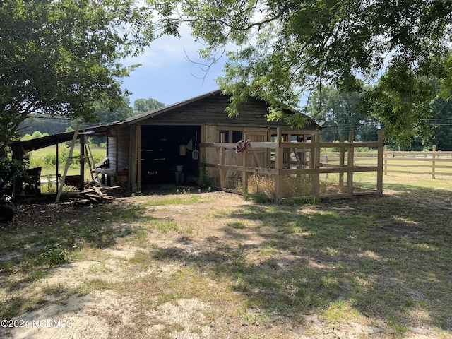 view of outdoor structure