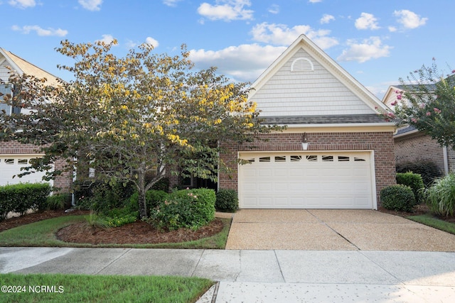 view of front of house featuring a garage