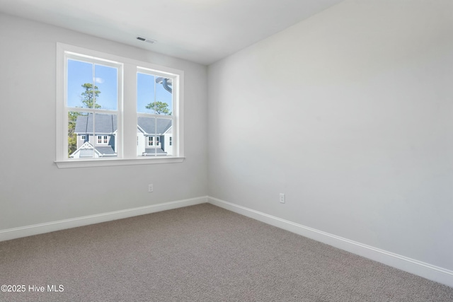 view of carpeted empty room