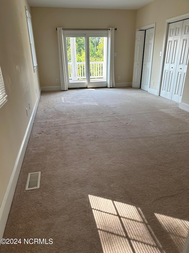 view of carpeted empty room