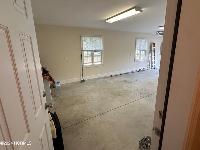 spare room featuring a wealth of natural light