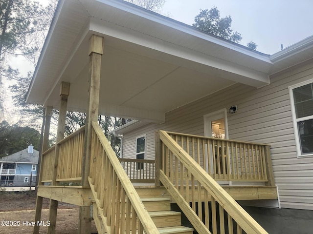 deck with a gazebo