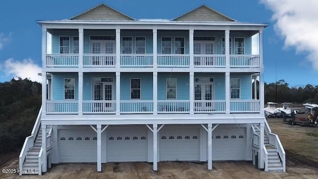 view of raised beach house