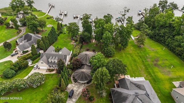 aerial view featuring a residential view