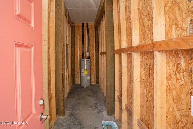 miscellaneous room with electric water heater