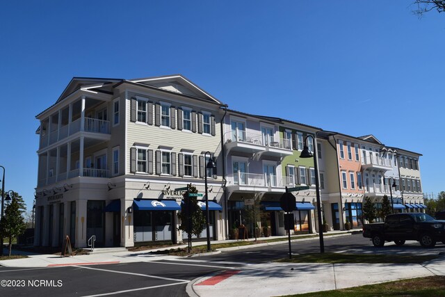 view of property's community with a water view