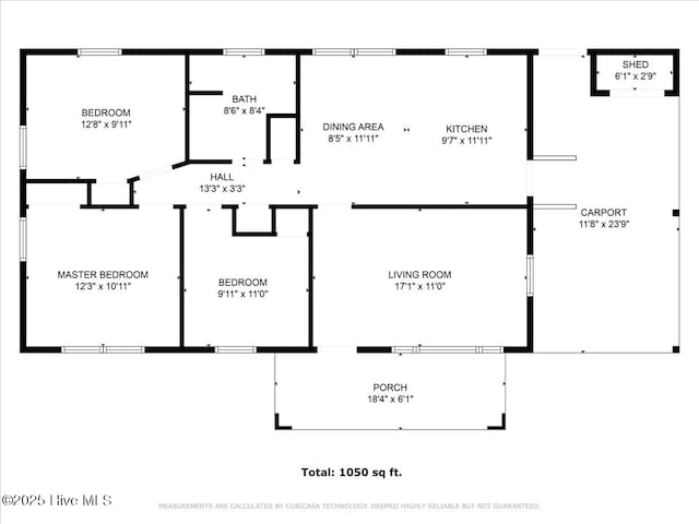 212 Bunche Dr, Goldsboro, NC 27530 - view of room layout