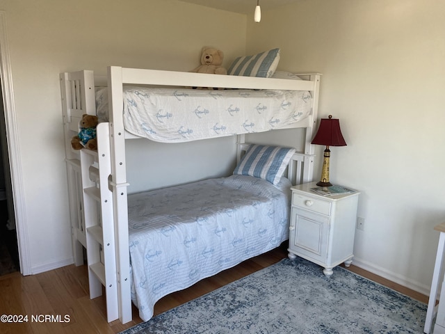 bedroom featuring hardwood / wood-style flooring