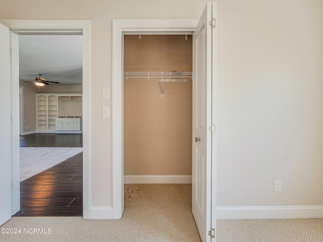 view of closet