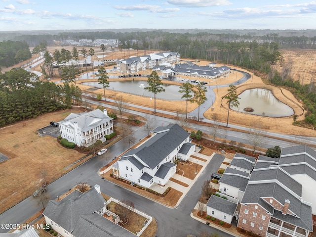 bird's eye view with a residential view