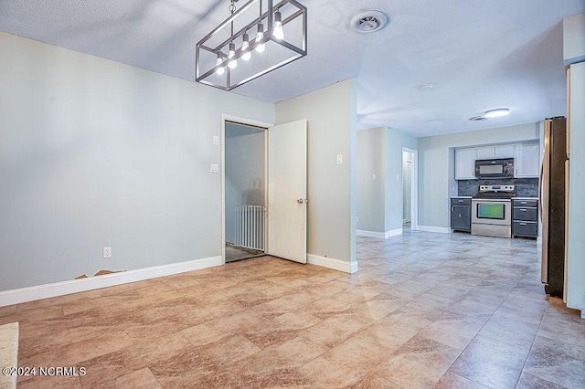 interior space featuring light tile patterned floors