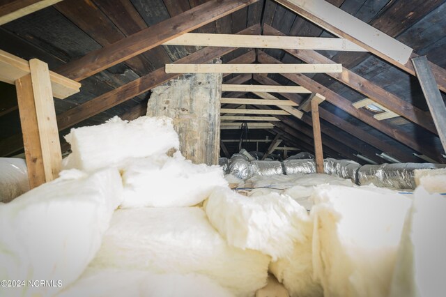 view of attic