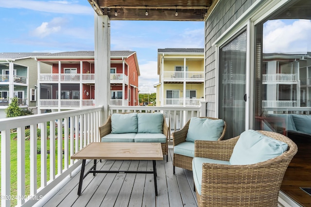 balcony with outdoor lounge area