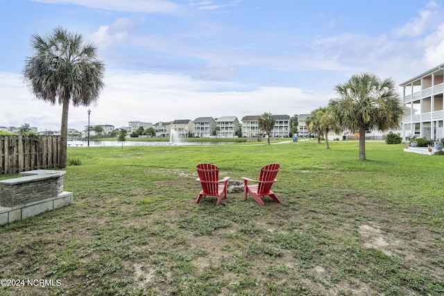 exterior space featuring a water view