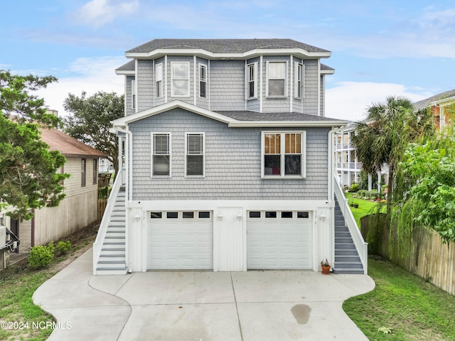 view of front of home featuring a garage