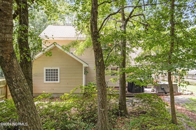 view of property exterior featuring a patio