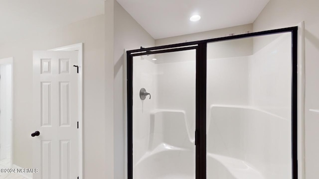 bathroom with walk in shower