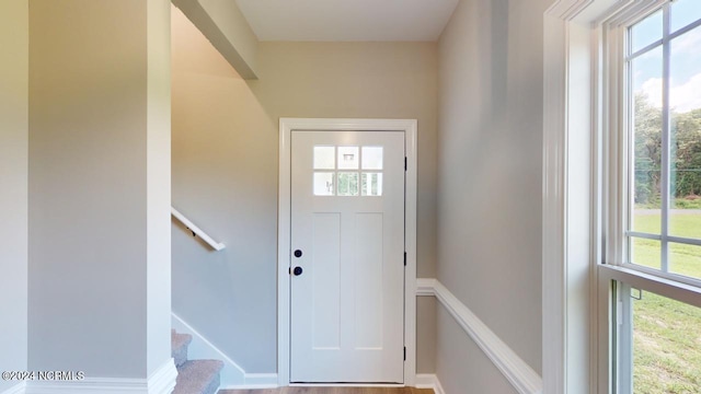 view of doorway to outside