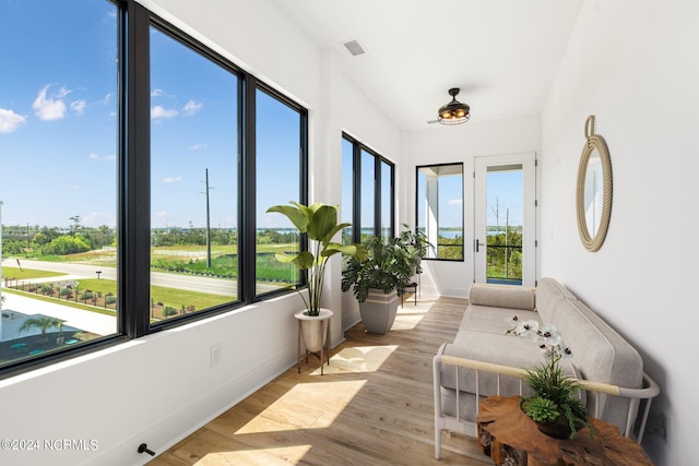 sunroom with a wealth of natural light