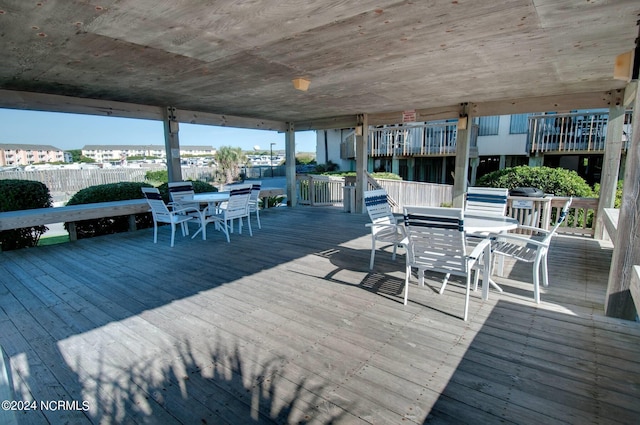 view of wooden terrace