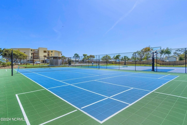 view of tennis court