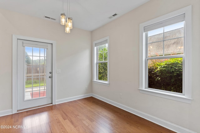 entryway featuring light hardwood / wood-style floors