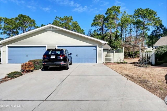 view of single story home