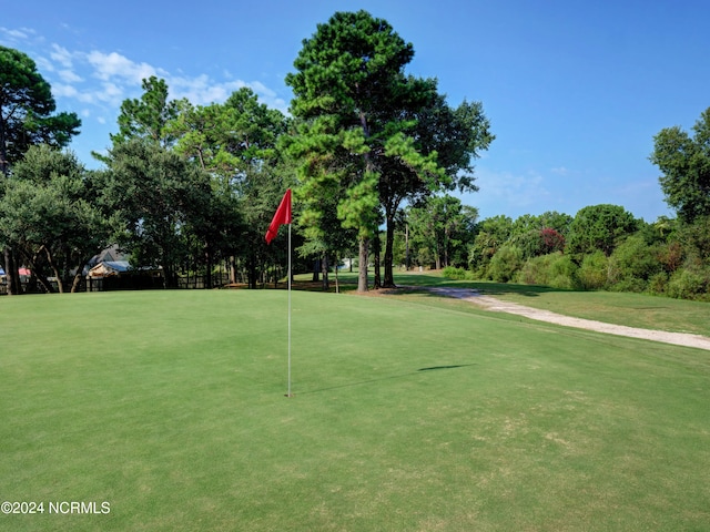 surrounding community featuring a lawn