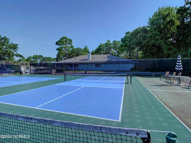 view of sport court