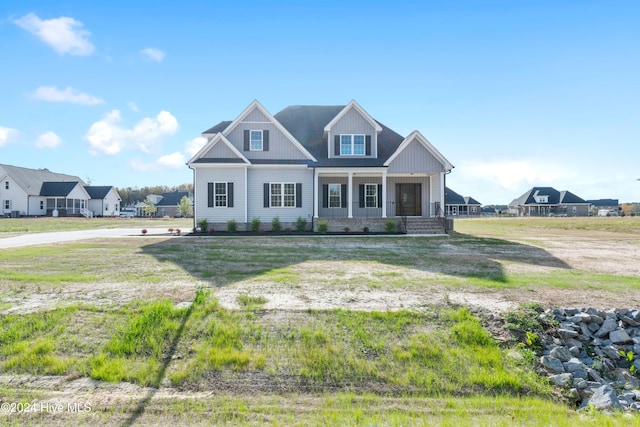 craftsman inspired home featuring a porch