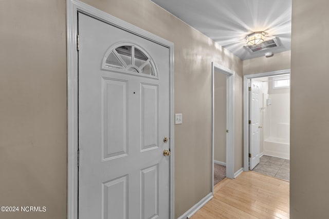 interior space featuring light hardwood / wood-style flooring