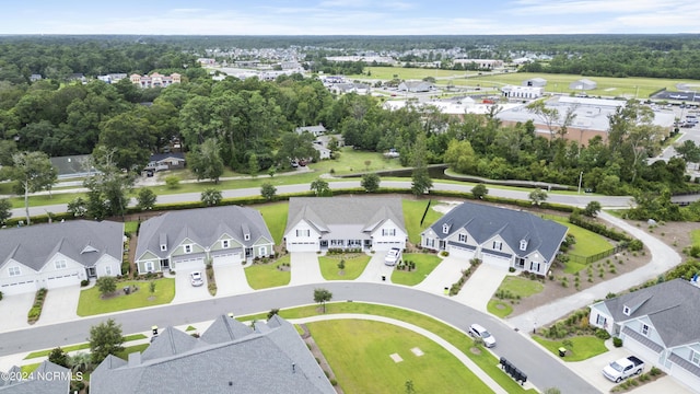 drone / aerial view featuring a residential view