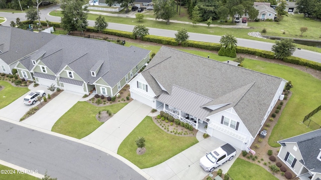 aerial view featuring a residential view