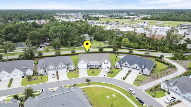 drone / aerial view featuring a residential view