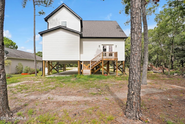 view of rear view of property