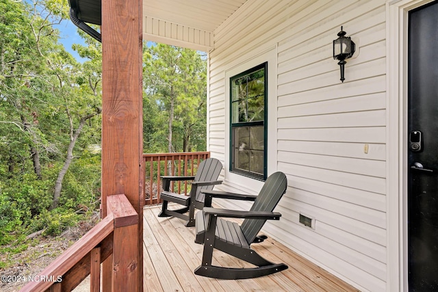 view of wooden terrace