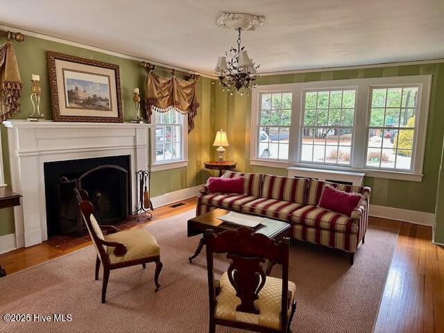 bedroom with hardwood / wood-style floors