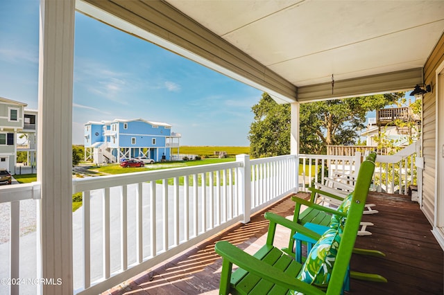 1409 Inlet St, Sunset Beach, NC 28468 - porch with a residential view