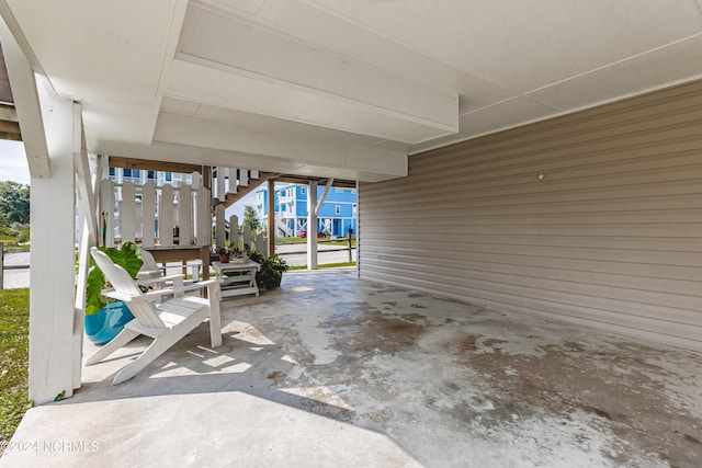1409 Inlet St, Sunset Beach, NC 28468 - view of patio with stairs