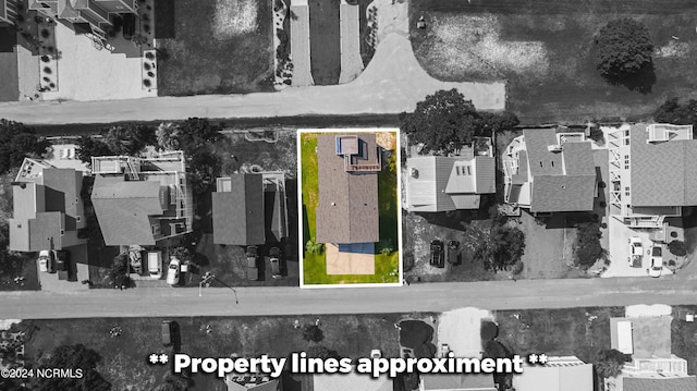 1409 Inlet St, Sunset Beach, NC 28468 - aerial view of property's location featuring property parcel outlined
