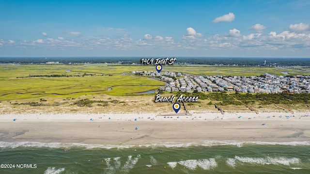 1409 Inlet St, Sunset Beach, NC 28468 - drone / aerial view of unending shoreline