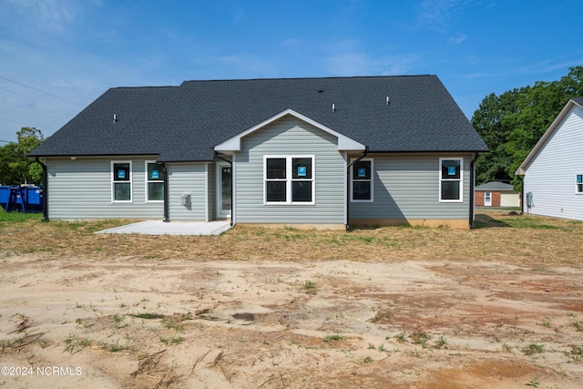 back of house featuring a patio