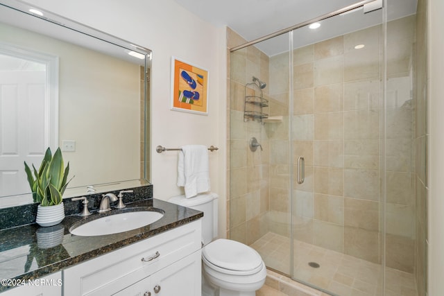 1435 Salter Path Rd Unit E7Grande, Villas, Indian Beach, NC 28512 - bathroom featuring a stall shower, toilet, and vanity